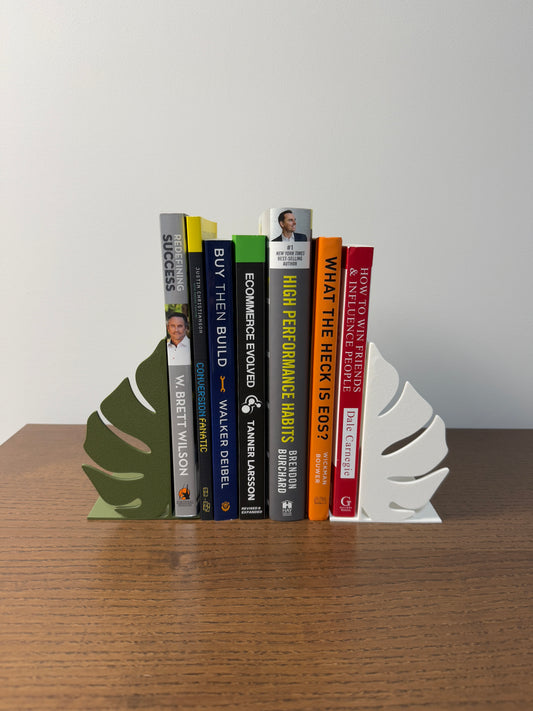 Monstera Albo Bookends
